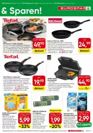 Eurospar Flugblatt Seite 15: Swiffer Staubmagnet Nachfüllung €5,99, Kelomat Pfanne Hot €24,99
