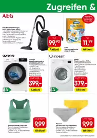 Eurospar Flugblatt Seite 18: Indesit Waschmaschine IM 964 €379,00, Swirl Staubsaugerbeutel €11,99