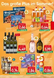 Eurospar Flugblatt Seite 8: Weingut Regele Welschriesling €4,49, Hell Eiskaffee Latte €0,74