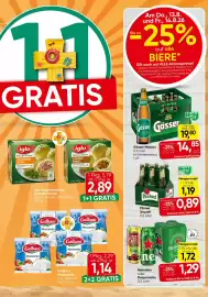 Eurospar Flugblatt Seite 9: Pilsner Urquell Bier €1,19, Galbani Mozzarella €1,14