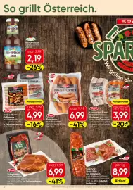 Spar Flugblatt Seite 10: TANN Schopfsteak €6,99, TANN Frankfurter €6,99