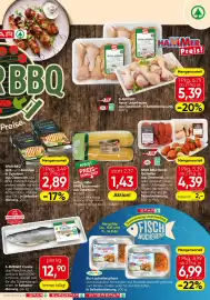Spar Flugblatt Seite 11: S-Budget Forelle €12,90, SPAR BBQ Hendl-Grillteller €4,39