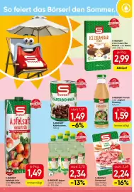 Spar Flugblatt Seite 14: S-Budget Extrawurst €2,24, S-Budget French Dressing €1,59