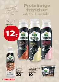 SuperBrugsen tilbudsavis uge 33 Side 16: Arla proteinpudding €10,00, Arla proteindrik €12,00