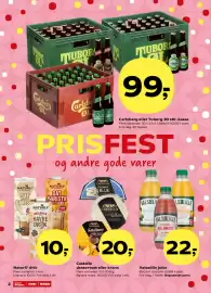 SuperBrugsen tilbudsavis uge 33 Side 2: Naturli' drik €10,00, Valsølille juice €22,00