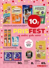 SuperBrugsen tilbudsavis uge 33 Side 37: Purina One tørfoder til katte €50,00, Gourmet Gold eller Beef Stick €5,00