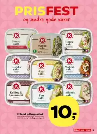 Kvickly tilbudsavis uge 33 Side 3: K-Salat pålægssalat €10,00