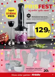 Kvickly tilbudsavis uge 33 Side 41: Køkkentekstiler i 100% bomuld €20,00, OBH Stavblender Super Mix Pro €129,00