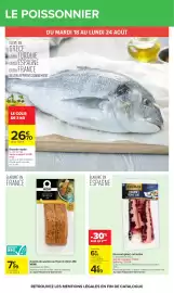 Catalogue Carrefour page 14: MOWI Saumon Traiteur €7,99, NUCHAR Encornet géant cuit €4,89