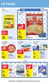 Catalogue Carrefour page 22: CAPRICE DES DIEUX Fromage €4,48, Cœur de Lion Camembert €2,98