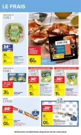 Catalogue Carrefour page 28: HERTA Pâte à pizza €3,89, CARREFOUR Pâte à tarte €0,92