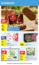Catalogue Carrefour page 29: Raffaello Bâtonnets glacés €2,65, Bonduelle Mélange 3 Légumes surgelés €1,32