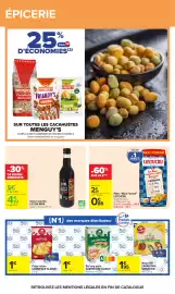 Catalogue Carrefour page 35: Le coq noir sauce soja bio €4,19, Lustucru pâtes "maxi format" €0,88