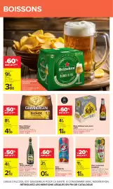 Catalogue Carrefour page 37: Estribos Bière aromatisée €2,32, GRIMBERGEN Bière d'Abbaye €4,39
