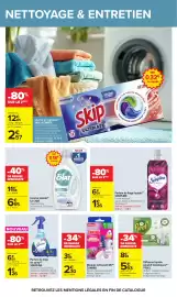 Catalogue Carrefour page 41: Soupline Parfum de linge liquide €1,26, LE CHAT Lessive liquide €6,65