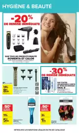 Catalogue Carrefour page 49: NALK&REY Tondeuse cheveux et barbe €8,99, BaByliss Brosse à cheveux €5,99