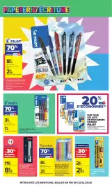 Catalogue Carrefour page 5: Paper Mate 8 feutres d'écriture flair double pointe €2,67, WATERMAN Stylo plume Allure €8,33