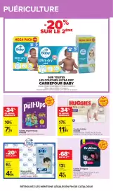 Catalogue Carrefour page 53: HUGGIES DryNites Pyjama Pants €4,21, HUGGIES Couches Culottes €11,85