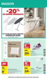 Catalogue Carrefour page 72: Calor Défroisseur €34,99, PHILIPS Fer vapeur €26,99