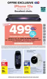 Catalogue Carrefour page 79: Wee Plug Bracelet connecté €9,99, SAMSUNG Montre connectée €329,99