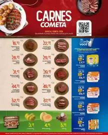 Encarte Cometa Supermercados Página 1: Bife de acém bovino Fribal €39,99, Lombo bovino Fribal €29,99