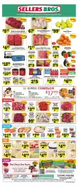 Sellers Bros weekly ad week 33 Page 1: Family Pack Chicken Drumsticks €0,67, Sweet Green Pears €4,99