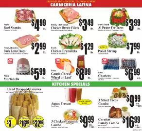 Baja Ranch weekly ad week 33 Page 3: Paisa Gouda Cheese Wheel or Loaf €8,99, Fresh Thin Sliced Chicken Breast Fillets €3,49