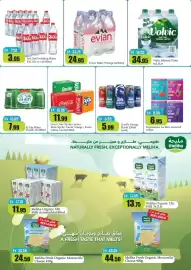 RAK Coop catalogue Page 3: Just mai drinking water €3,95, Evian water prestige €24,95