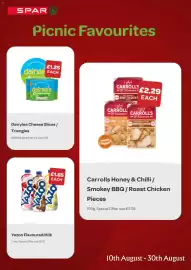 Spar leaflet Page 3: Dairylea cheese slices / triangles €1,25