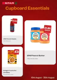 Spar leaflet Page 4: Spar tomato passata €1,60, Kellogg's crunchy nut cornflakes €3,00