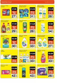 Booker Wholesale brochure Page 14: Comfort fresh €10,65, Andrex ultimate quilted €13,15