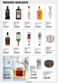 Booker Wholesale brochure Page 2: Jagermeister herb liqueur €15,99, Jameson irish whiskey €42,99
