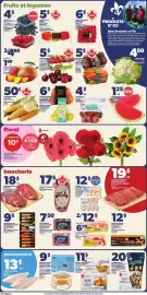 Provigo flyer week 33 Page 4: fruits et légumes 4$ BLEUETS 340 G PRODUIT DU CANADA OU DESE.-U. OU FRAMBOISES 170 G PRODUIT