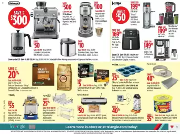 Canadian Tire flyer week 33 Page 3: DE0333-26 O(EX_NB) DeLonghi UP SAVE YO $300 A SAVE $300 Sale 899.99 37.50/24 mott Reg