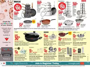 Canadian Tire flyer week 33 Page 4: Create the celebration of your dreams Find party decor, balloons and everything in