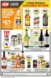 IGA catalogue week 33 Page 32: Hard Rated, Jim Beam White, Bundaberg, Suntory -196 Premix Cans €48,00