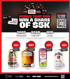 Harry Brown catalogue Page 7: Smirnoff Vodka Crush €27,90, Gentleman Jack Tennessee Whiskey €89,90