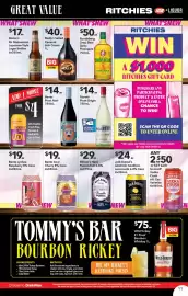 Ritchies catalogue week 33 Page 11: Bundaberg Drop Bear Spicy Pineapple €50,00, Molly's Salted Caramel Irish Cream €40,00