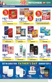 Ritchies catalogue week 33 Page 3: The Natural Chip Co. Varieties €2,50, Raw C Pure Natural Coconut Water €4,00