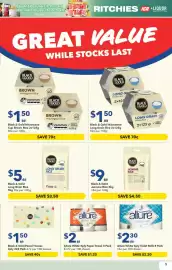 Ritchies catalogue week 33 Page 5: Allure White 3ply Paper Towel €2,00, Black & Gold Facial Tissues €1,50