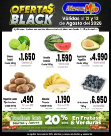 Catálogo MercaTodo Página 3: Sandia Común €1.590,00, Banano Común €1.190,00