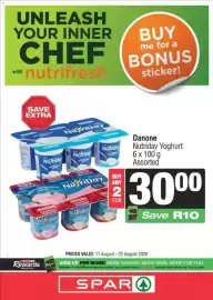 KwikSpar catalogue Page 1: Danone Nutriday Yoghurt Assorted €30,00
