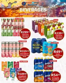 Take 'n Pay catalogue Page 21: Liqui Fruit Juice blend Assorted €299,99, Juiceylicious 100% Juices Assorted €109,99