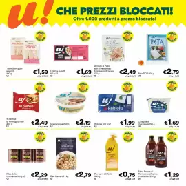 Volantino Unes Pagina 2: Robiola U! €1,99, Cotto a cubetti U! €1,69