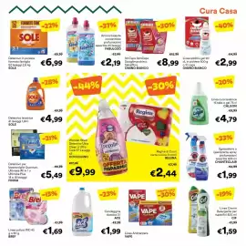 Volantino Unes Pagina 21: Detersivo lavatrice SOLE €4,99, Linea pulizia WC 42 BREF €1,69