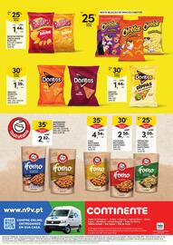 Folheto Continente Página 4: Doritos tex mex/ rib's session €1,39, Amendoim no forno matutano €2,82