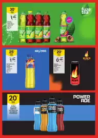 Folheto Continente Página 2: Refrigerante s/gás aquarius laranja €1,79, Bebida energética burn original €0,49