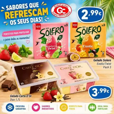 Folheto GidaCarnes Supermercados (válido até 12-08)