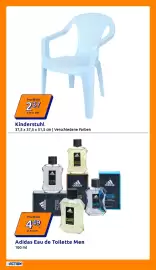 Action Flugblatt woche 33 Seite 12: Adidas Eau de Toilette Men €4,49, Kinderstuhl €2,37