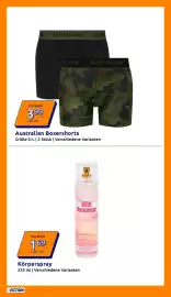 Action Flugblatt woche 33 Seite 16: Körperspray €1,69, Australian Boxershorts €3,99